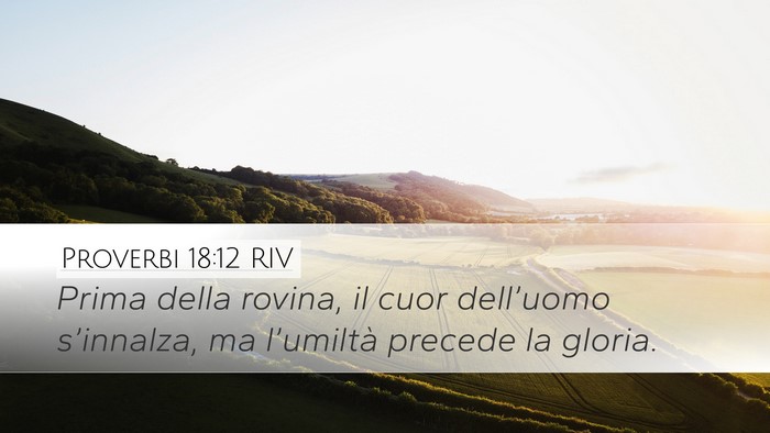 Proverbi 18:12 RIV Bible Verse Image