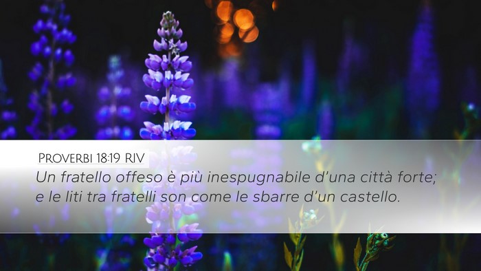 Proverbi 18:19 RIV Bible Verse Image
