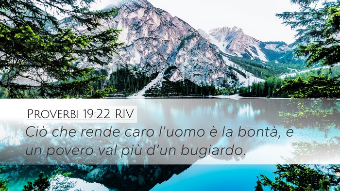 Proverbi 19:22 RIV Bible Verse Image