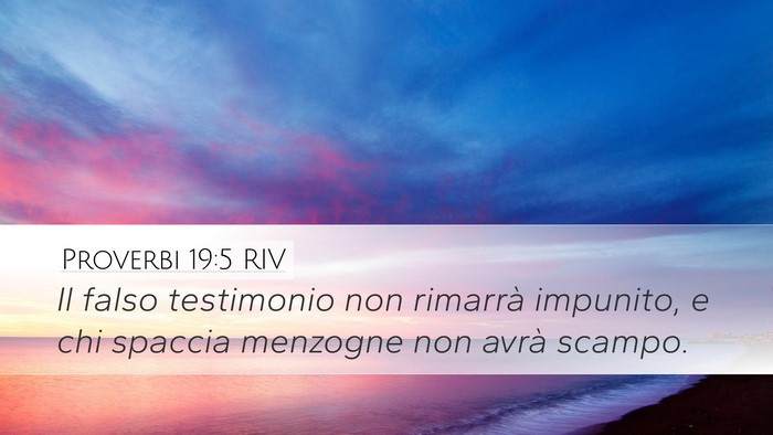 Proverbi 19:5 RIV Bible Verse Image