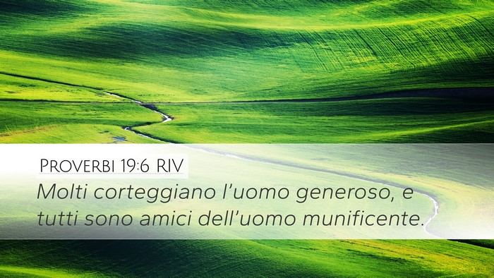 Proverbi 19:6 RIV Bible Verse Image