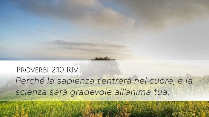 Proverbi 2:10 RIV Bible Verse Image