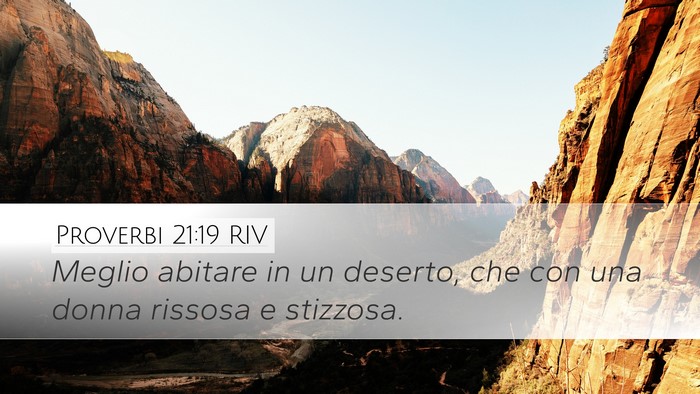 Proverbi 21:19 RIV Bible Verse Image