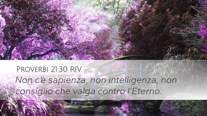 Proverbi 21:30 RIV Bible Verse Image