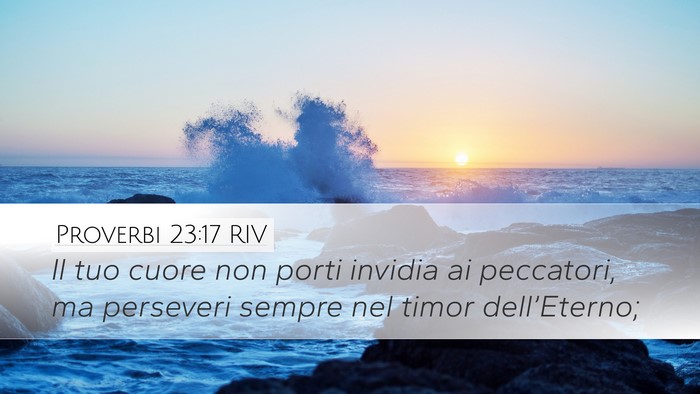 Proverbi 23:17 RIV Bible Verse Image
