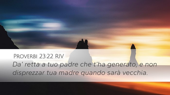 Proverbi 23:22 RIV Bible Verse Image