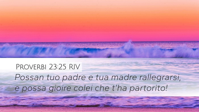 Proverbi 23:25 RIV Desktop Wallpaper - Possan tuo padre e tua madre rallegrarsi, e possa - Desktop Bible Verse Wallpaper