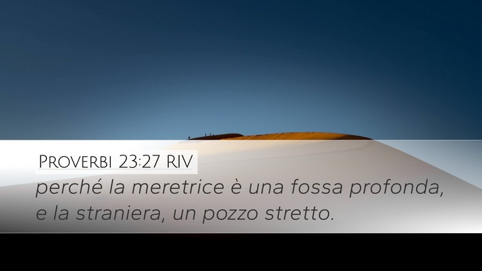 Proverbi 23:27 RIV Bible Verse Image