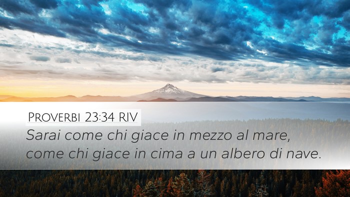 Proverbi 23:34 RIV Bible Verse Image