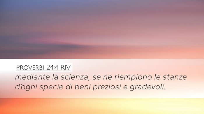 Proverbi 24:4 RIV Bible Verse Image