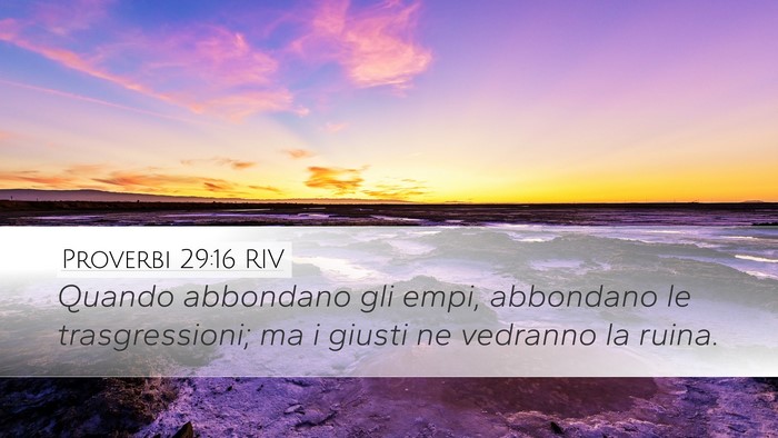 Proverbi 29:16 RIV Bible Verse Image