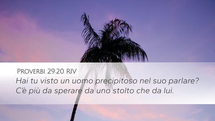 Proverbi 29:20 RIV Bible Verse Image