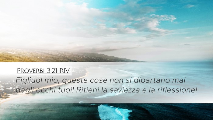 Proverbi 3:21 RIV Bible Verse Image