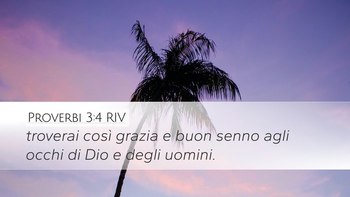 Proverbi 3:4 RIV Bible Verse Image