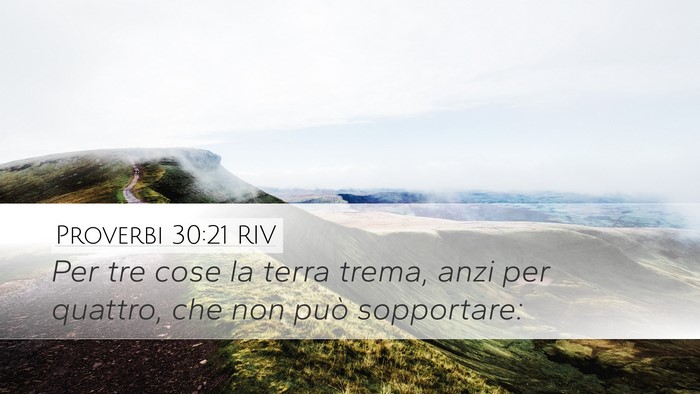 Proverbi 30:21 RIV Bible Verse Image