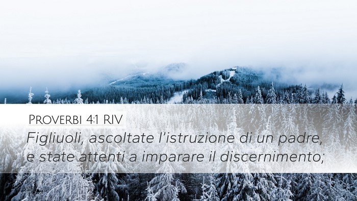 Proverbi 4:1 RIV Bible Verse Image