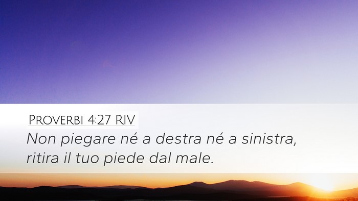 Proverbi 4:27 RIV Bible Verse Image