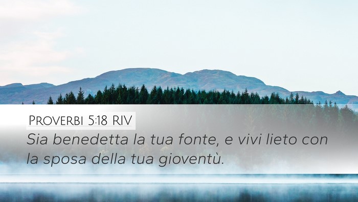 Proverbi 5:18 RIV Bible Verse Image