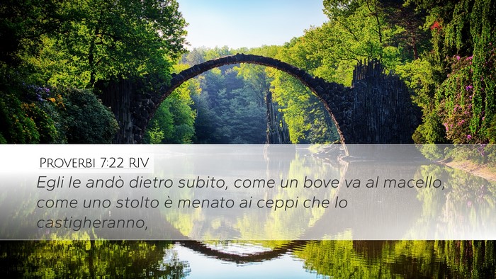 Proverbi 7:22 RIV Bible Verse Image