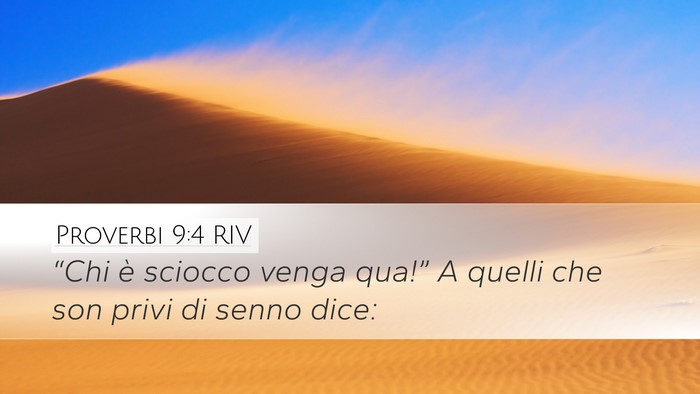Proverbi 9:4 RIV Bible Verse Image