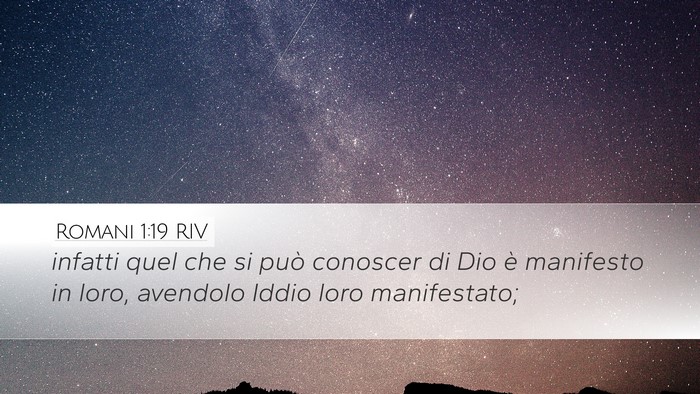 Romani 1:19 RIV Bible Verse Image