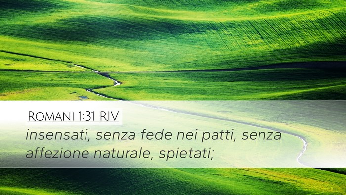 Romani 1:31 RIV Bible Verse Image