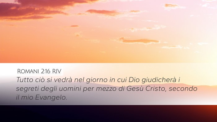 Romani 2:16 RIV Bible Verse Image
