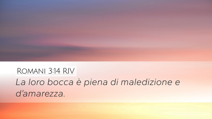 Romani 3:14 RIV Bible Verse Image
