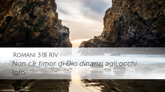Romani 3:18 RIV Bible Verse Image