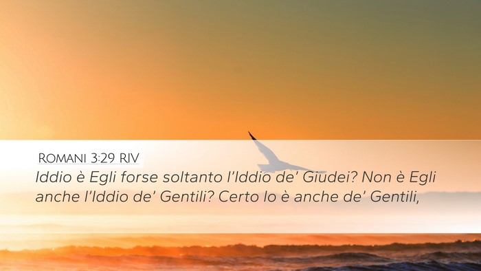 Romani 3:29 RIV Bible Verse Image