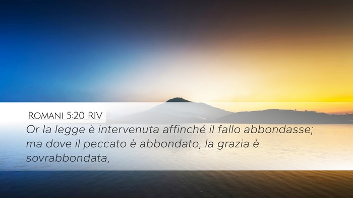 Romani 5:20 RIV Bible Verse Image