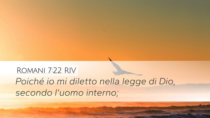 Romani 7:22 RIV Bible Verse Image