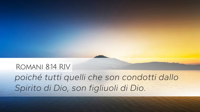 Romani 8:14 RIV Bible Verse Image
