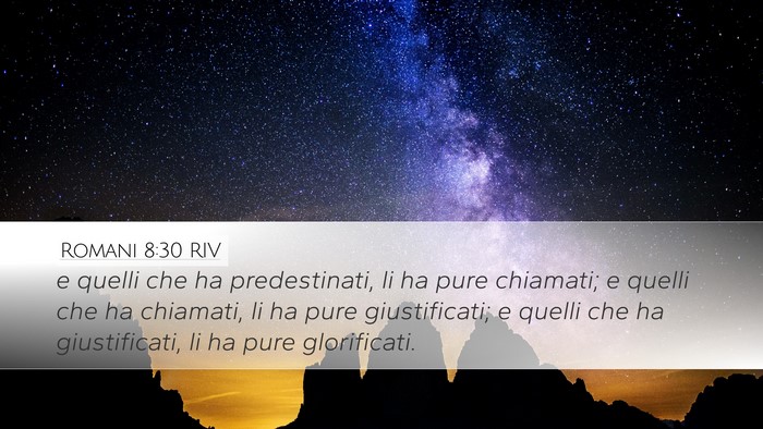 Romani 8:30 RIV Bible Verse Image
