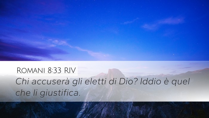 Romani 8:33 RIV Bible Verse Image