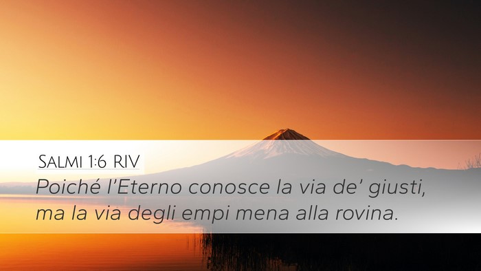 Salmi 1:6 RIV Bible Verse Image