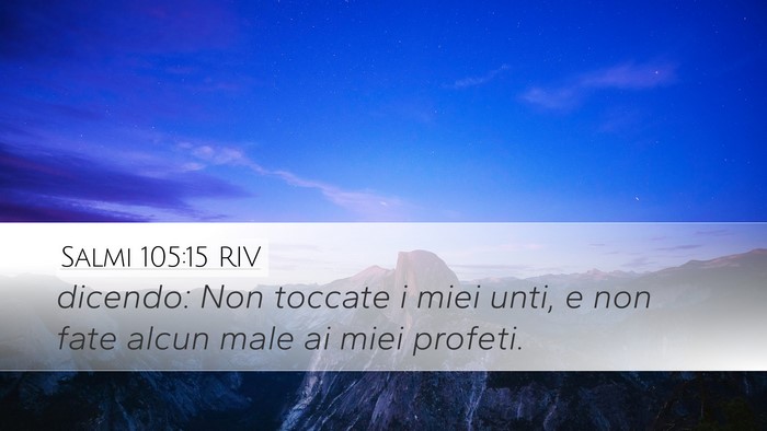 Salmi 105:15 RIV Bible Verse Image