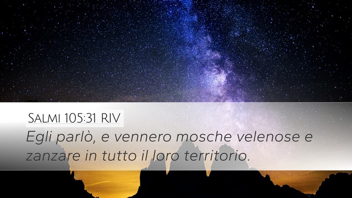 Salmi 105:31 RIV Bible Verse Image