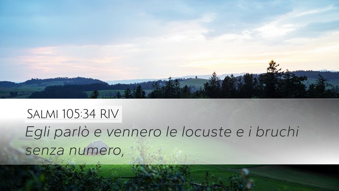 Salmi 105:34 RIV Bible Verse Image