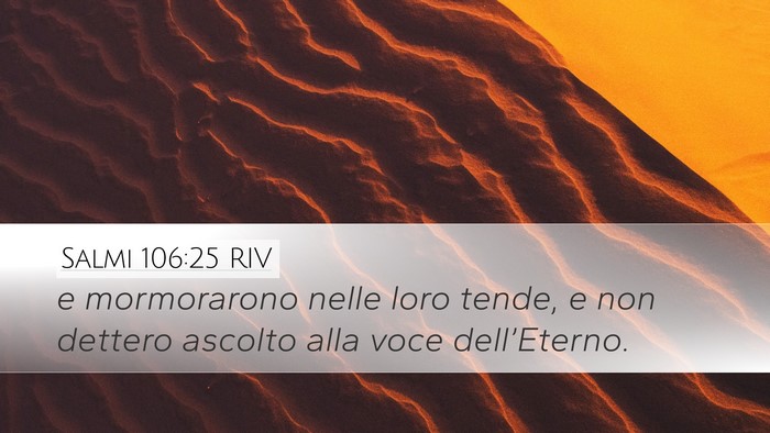 Salmi 106:25 RIV Bible Verse Image