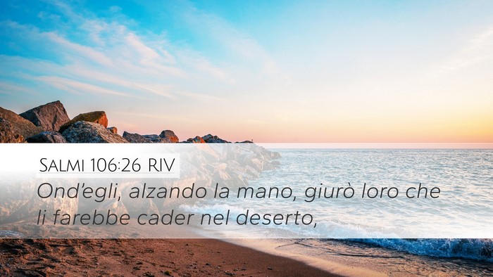 Salmi 106:26 RIV Bible Verse Image