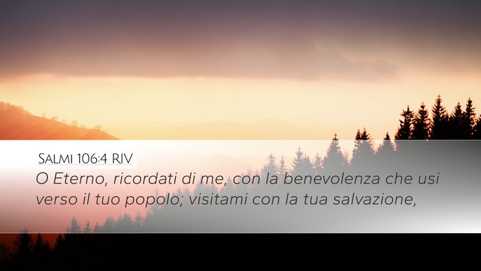 Salmi 106:4 RIV Bible Verse Image