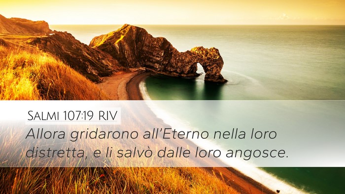 Salmi 107:19 RIV Bible Verse Image