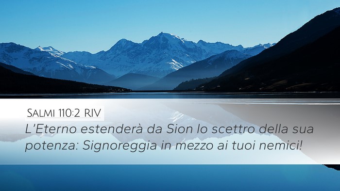 Salmi 110:2 RIV Bible Verse Image