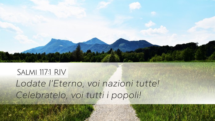 Salmi 117:1 RIV Bible Verse Image
