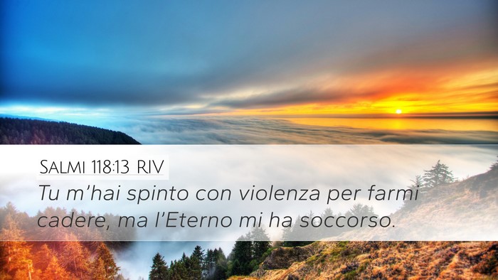 Salmi 118:13 RIV Bible Verse Image