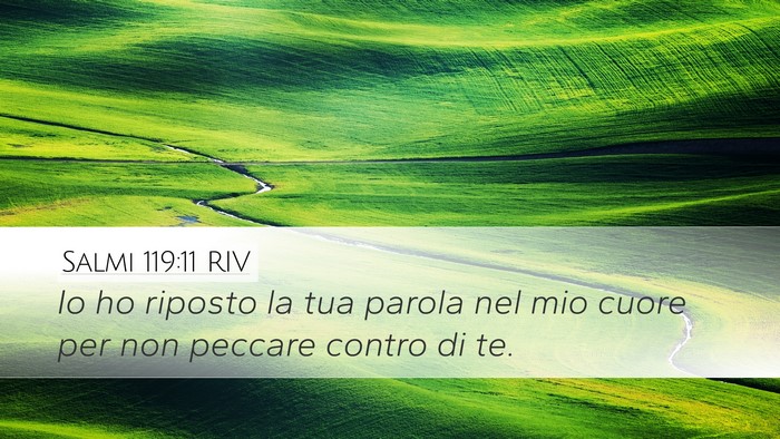 Salmi 119:11 RIV Bible Verse Image