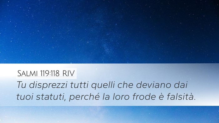 Salmi 119:118 RIV Bible Verse Image