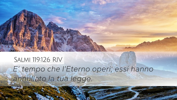 Salmi 119:126 RIV Bible Verse Image