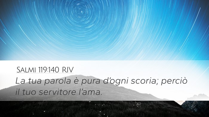 Salmi 119:140 RIV Bible Verse Image
